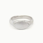 Silver Ancient Signet Pinkie Ring