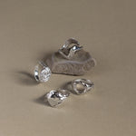 Silver Bloom Organic Circle Ring