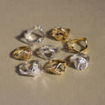 9ct Gold Bloom Full Moon Ring