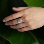 Silver Bloom Swirl Ring