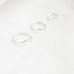 Silver Conch Hoop Earring