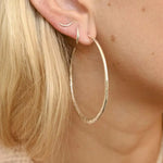 Silver Dainty Eclipse Stud Earrings