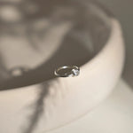 Silver Diamond Cartilage Helix Hoop Earrings