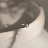 Silver Diamond Cartilage Helix Hoop Earrings