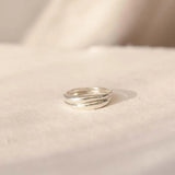 Silver Eclipse Stacking Ring