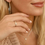 Silver Eclipse Stacking Ring