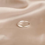 Silver Eclipse Stacking Ring