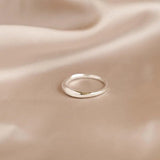 Silver Eclipse Stacking Ring