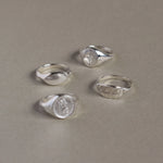 Diamond Compass Signet Ring