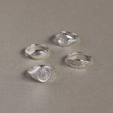 Diamond Compass Signet Ring