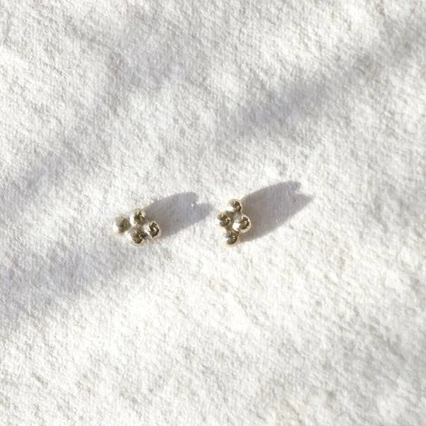 Silver Four Dot Studs