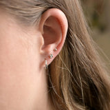 Silver Four Dot Studs