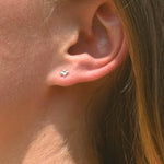 Silver Four Dot Studs