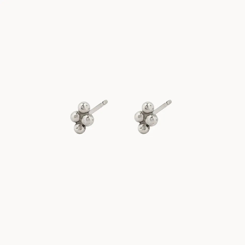 Silver Four Dot Studs