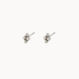 Silver Four Dot Studs