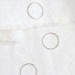 Silver Hammered Stacking Ring