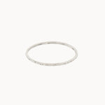 Silver Hammered Stacking Ring