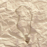 Silver Hand Formed Heart Bracelet