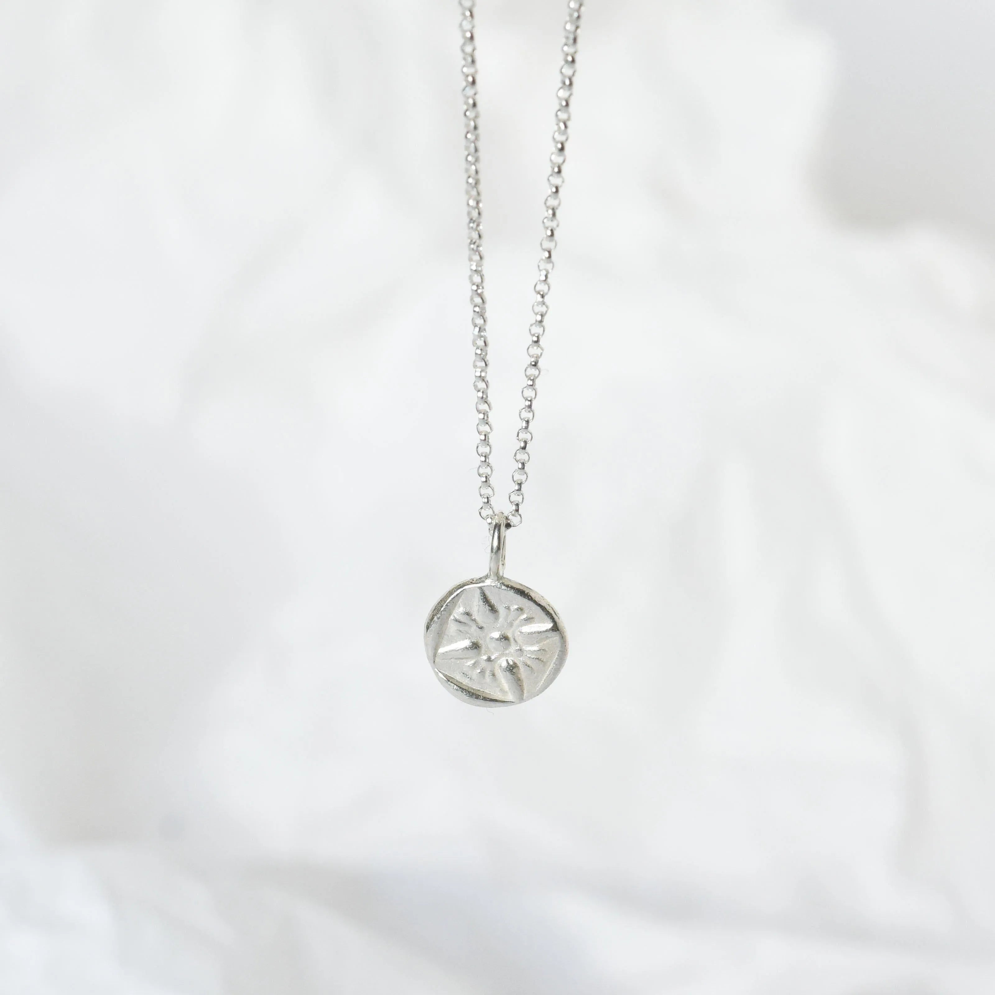 Silver Little Lion Reversible Pendant Necklace