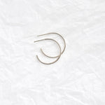 Silver Medium Delicate Hoop Earrings