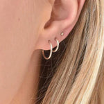 Silver Mix and Match Hoop Set