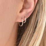 Silver Mix and Match Hoop Set