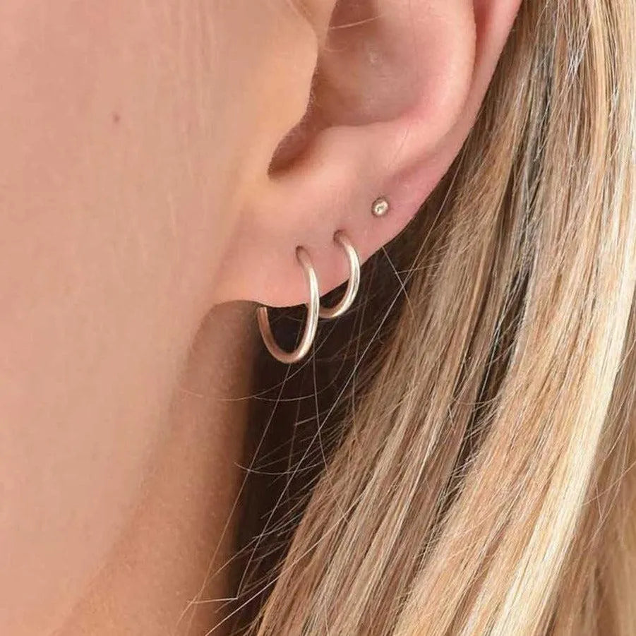 Silver Mix and Match Hoop Set