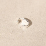 Silver Molten Ear Cuff
