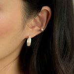 Silver Molten Ear Cuff