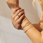 Silver Organic Bangle