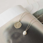 Silver Pearl Pendant Necklace