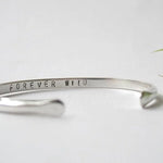 Silver Personalised Cuff Bangle
