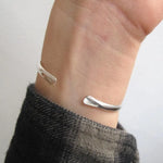 Silver Personalised Cuff Bangle