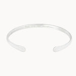 Silver Personalised Cuff Bangle