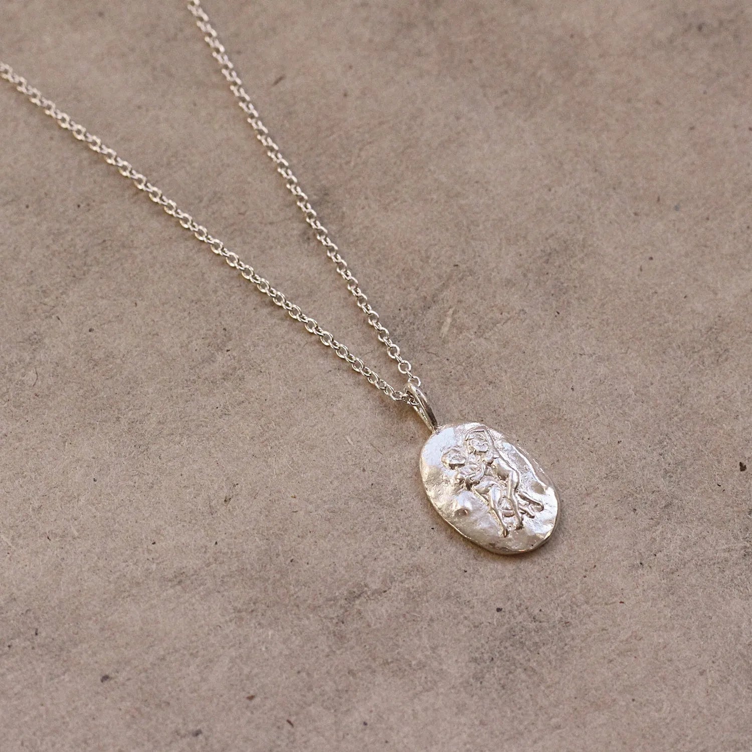 Silver Personalised Gemini Necklace