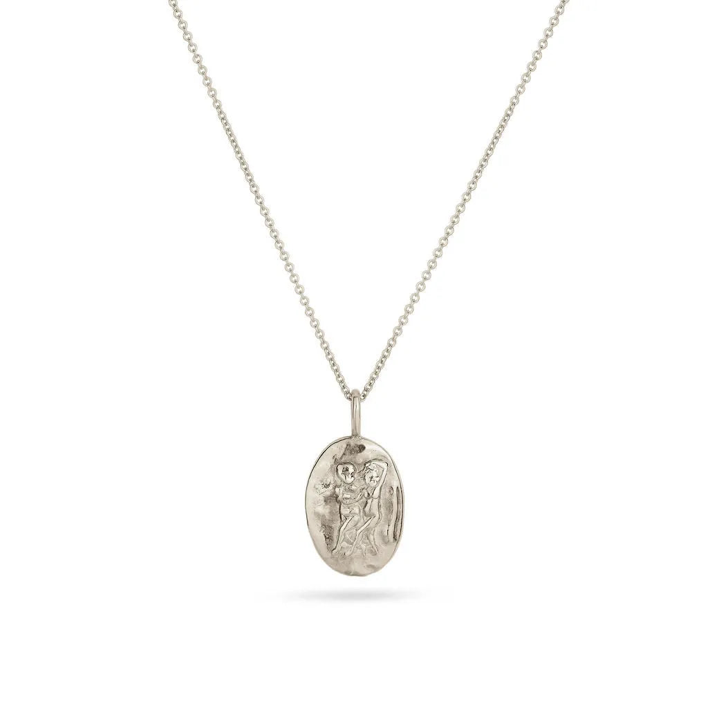 Silver Personalised Gemini Necklace