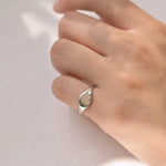 Silver Personalised Initial Signet Ring