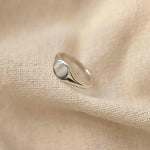 Silver Personalised Initial Signet Ring