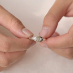 Silver Personalised Initial Signet Ring