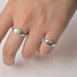 Silver Personalised Initial Signet Ring
