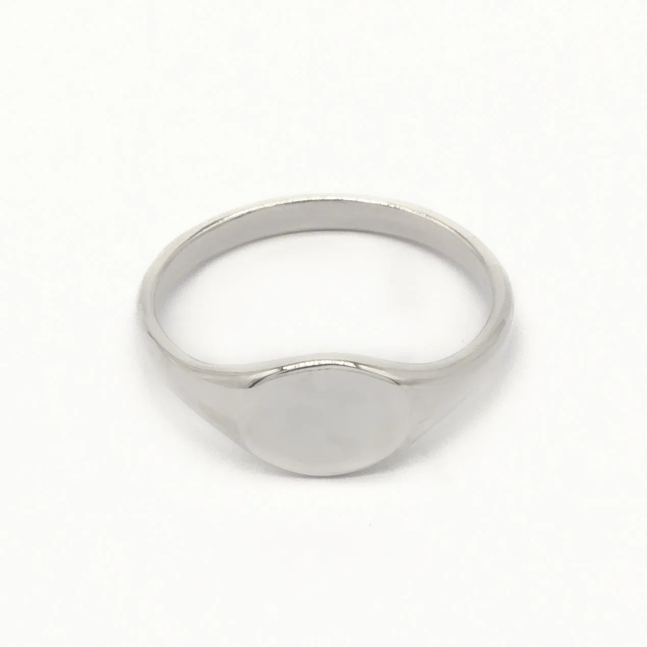 Silver Personalised Initial Signet Ring