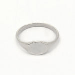 Silver Personalised Initial Signet Ring