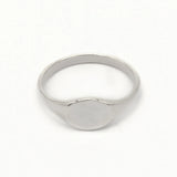 Silver Personalised Initial Signet Ring