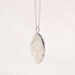 Silver Personalised Leaf Necklace