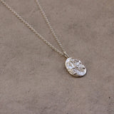 Silver Personalised Libra Necklace