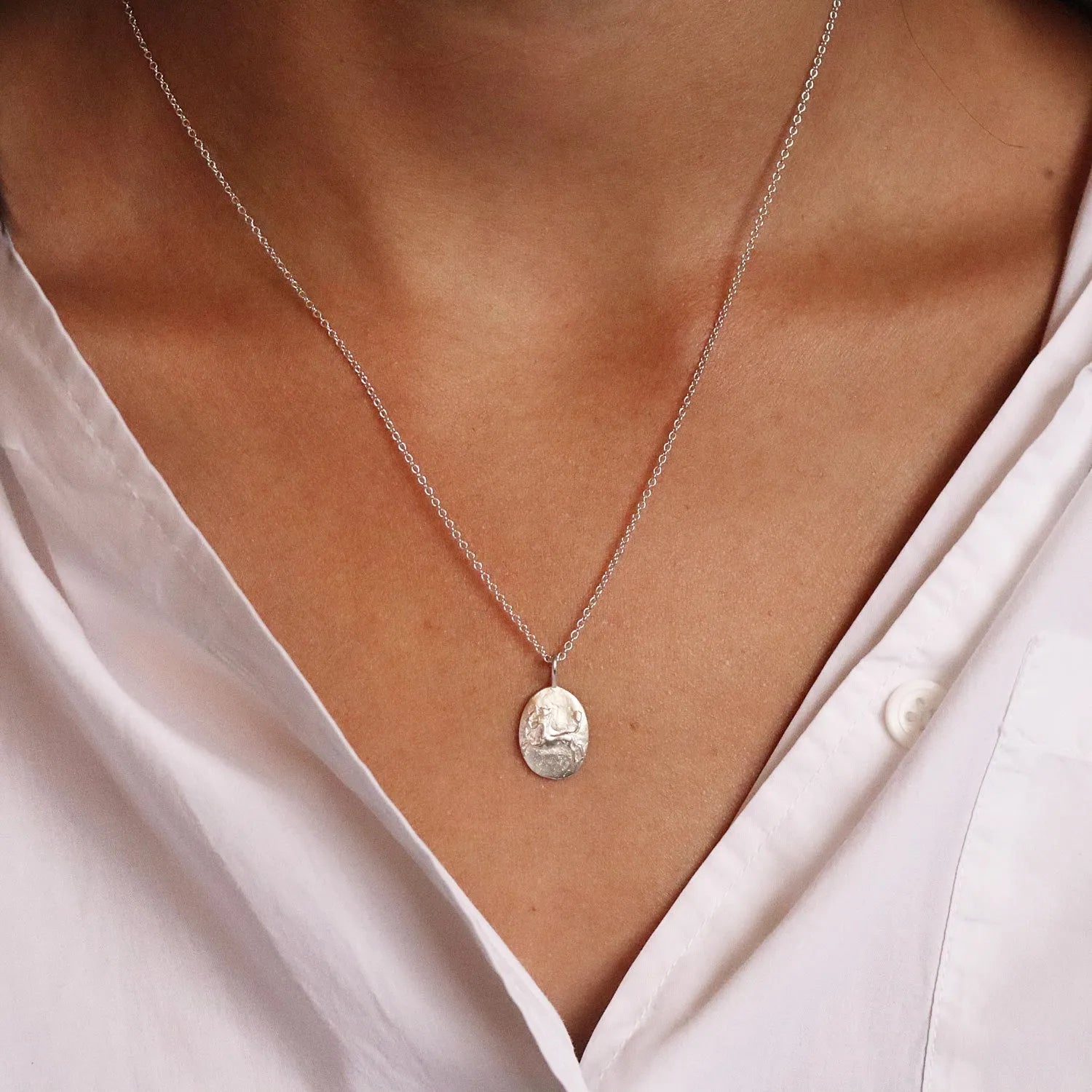 Silver Personalised Sagittarius Necklace