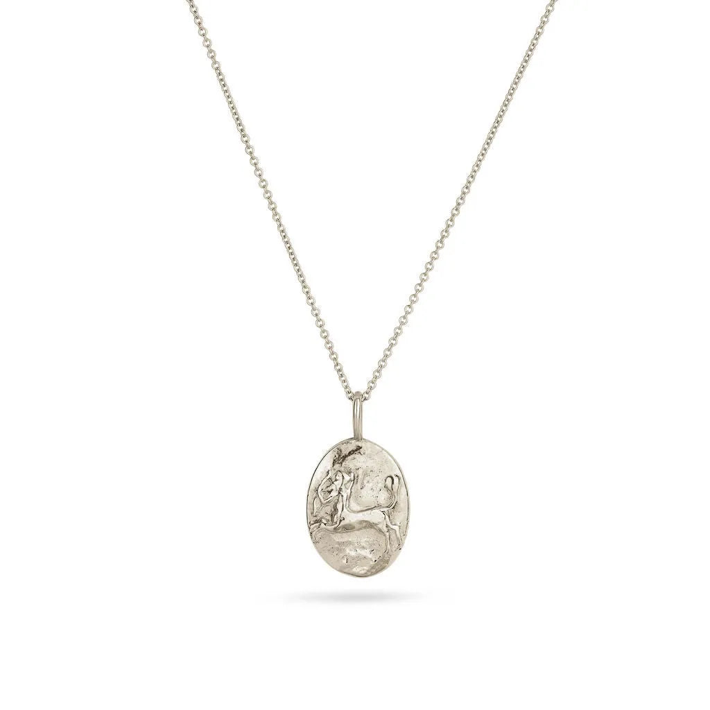 Silver Personalised Sagittarius Necklace