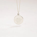 Silver Personalised Saint Christopher Medallion Necklace