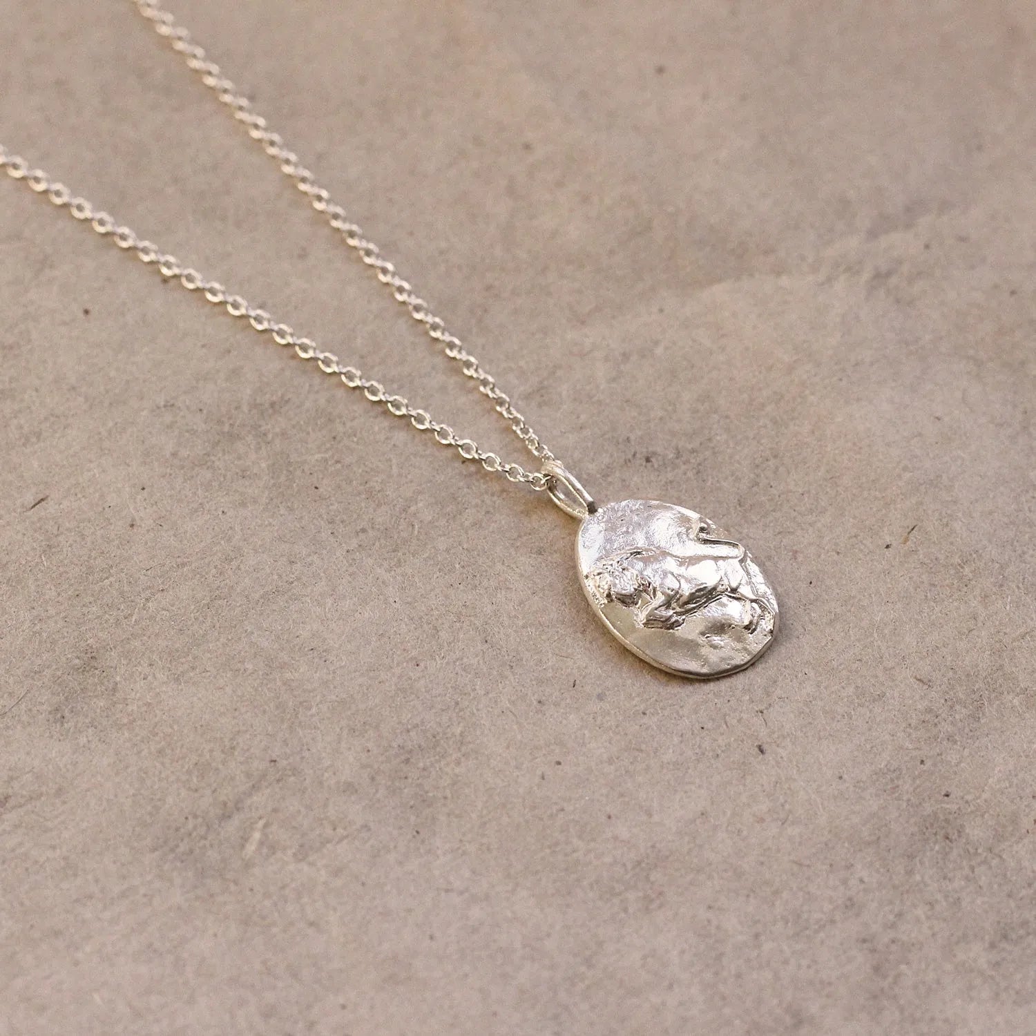Silver Personalised Taurus Necklace