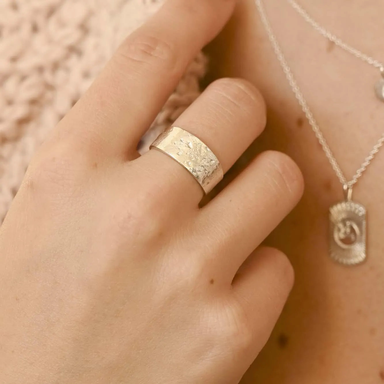 Silver Raw Band Ring